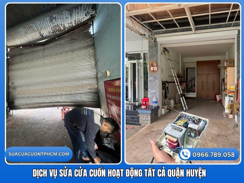 Kiểm tra cửa cuốn khi tay điều khiển vẫn phát lệnh