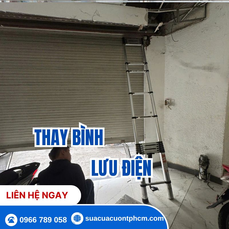 Thay Bình Lưu Điện (UPS) Cửa Cuốn Dung Lượng Cao Uy Tín, Giá Tố