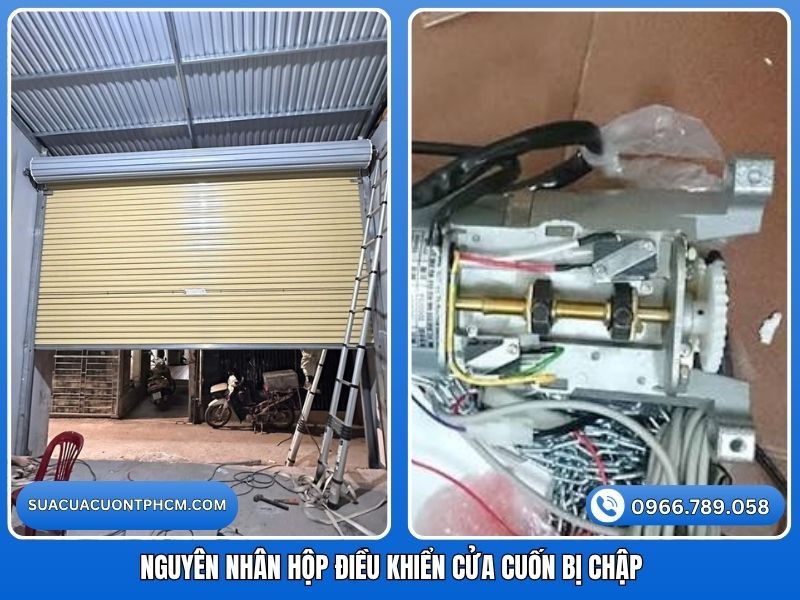 Tìm hiểu các nguyên nhân làm hộp điều khiển cửa cuốn chập cháy.