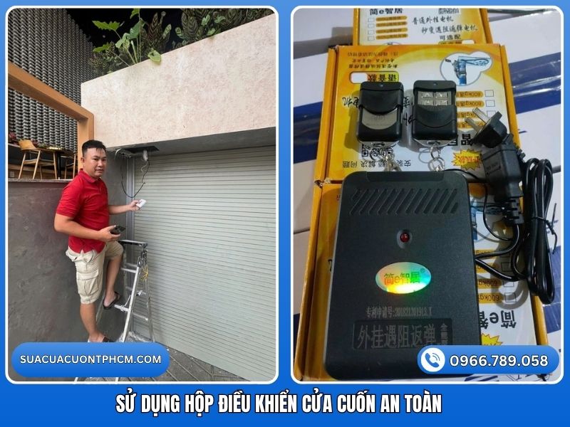 Hướng dẫn sử dụng hộp điều khiển cửa cuốn an toàn, đúng cách.